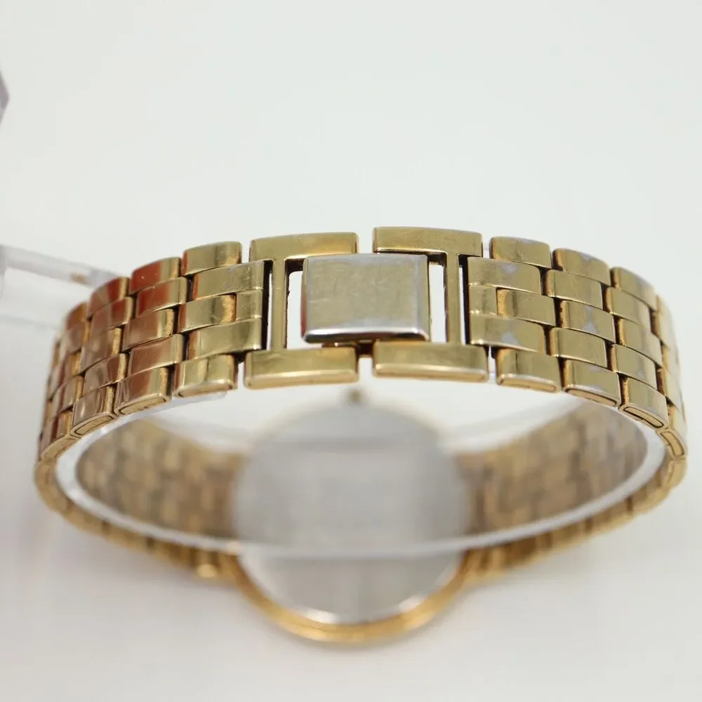 Vintage Seiko Gold Tone Watch Unisex 32mm Date Dial 7N29-6090 w New Battery